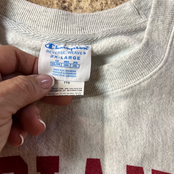 Vintage Champion Indiana university Hoosiers reverse weave Crewneck sweatshirt - Picture 4 of 10